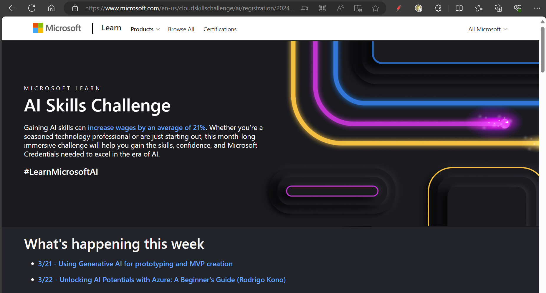 MICROSOFT LEARN – Artificial Intelligence Skills Challenge 2024 ...